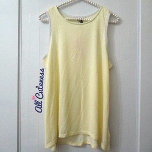 Jaclyn Intimates Soft As a Cloud Yellow Tank Top Size M